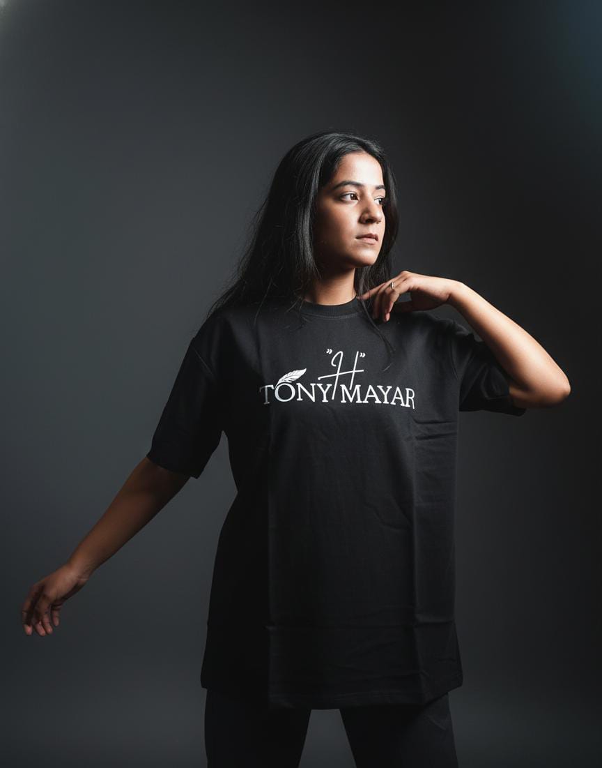 TONY H MAYAR – Premium Black Graphic T-Shirt - Image 2
