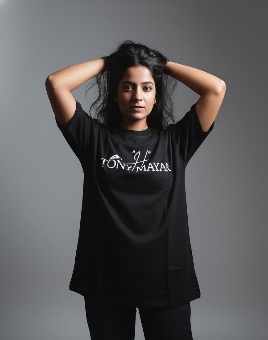 TONY H MAYAR – Premium Black Graphic T-Shirt - Image 3